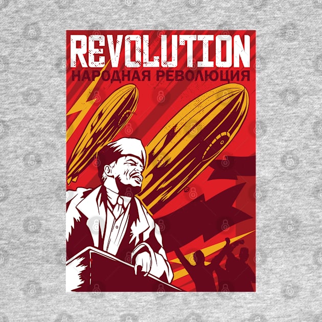 Lenin Zeppelin Revolution by seniart